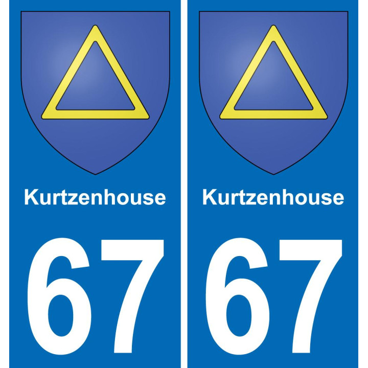 67 Kurtzenhouse-aufkleber plakette ez stadt