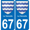 64 Pau autocollant sticker plaque immatriculation auto ville