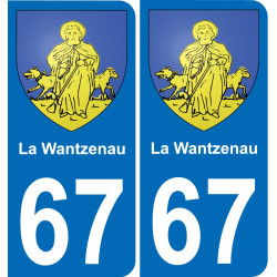 67 La Wantzenau-aufkleber plakette ez stadt