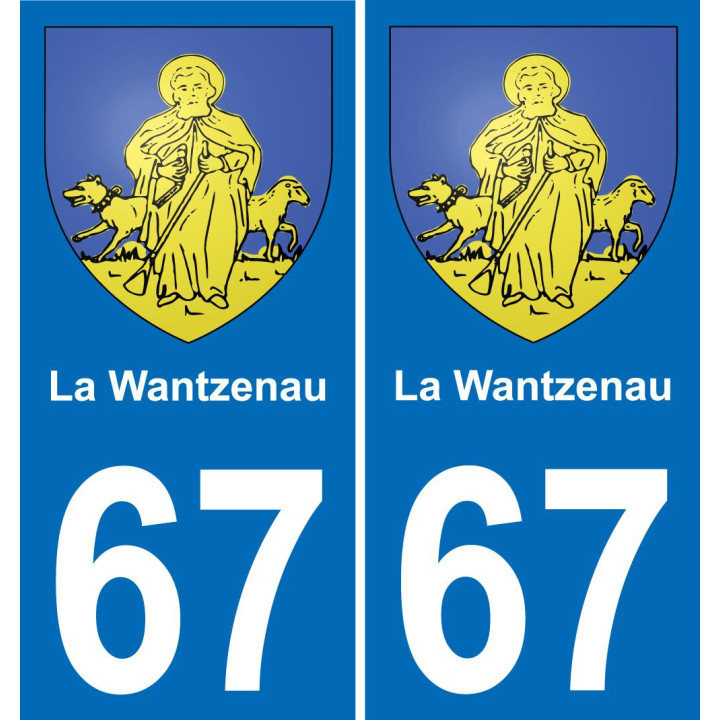 67 La Wantzenau-aufkleber plakette ez stadt