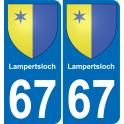 67 Lampertsloch-aufkleber plakette ez stadt
