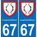64 Pau autocollant sticker plaque immatriculation auto ville