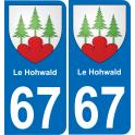 67 Le Hohwald-aufkleber plakette ez stadt