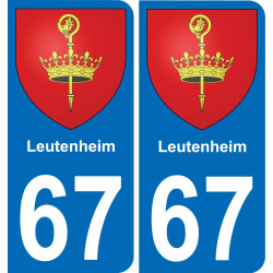 67 Leutenheim-aufkleber plakette ez stadt