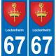 64 Pau autocollant sticker plaque immatriculation auto ville