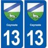 13 Ceyreste blason ville autocollant plaque sticker