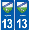 13 Ceyreste blason ville autocollant plaque sticker