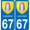 67 Limersheim sticker plate registration city