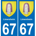 67 Limersheim-aufkleber plakette ez stadt