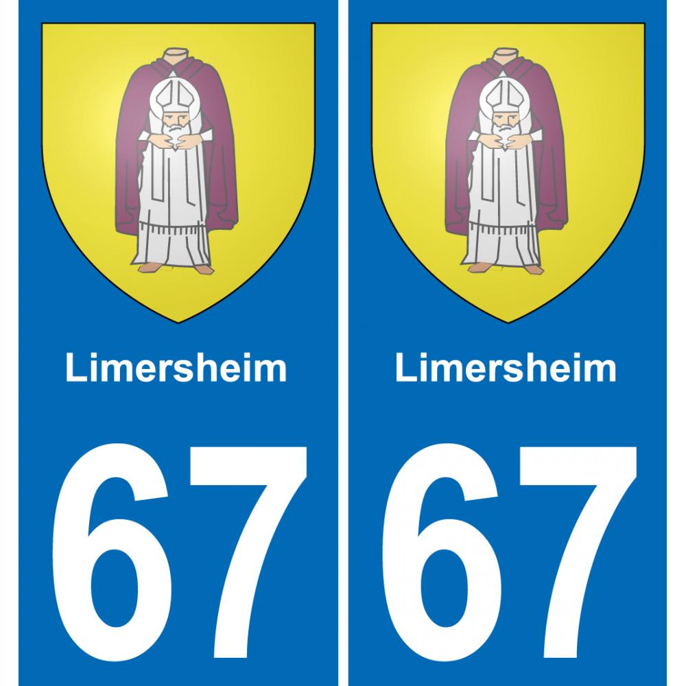 67 Limersheim-aufkleber plakette ez stadt
