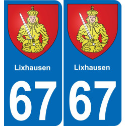 67 Lixhausen-aufkleber plakette ez stadt