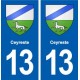 13 Ceyreste blason ville autocollant plaque sticker