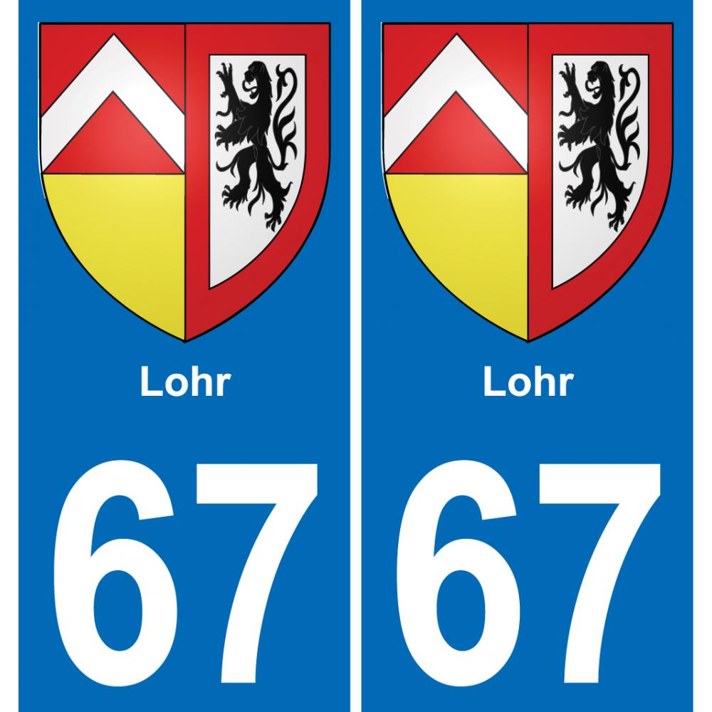 67 Lohr-aufkleber plakette ez stadt