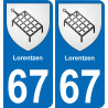67 Lorentzen adesivo piastra di registrazione city