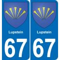 67 Lupstein-aufkleber plakette ez stadt