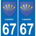 67 Lupstein-aufkleber plakette ez stadt