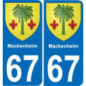 67 Mackenheim sticker plate registration city