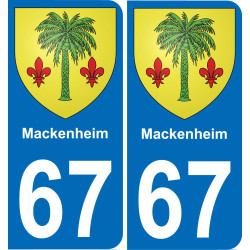 67 Mackenheim-aufkleber plakette ez stadt