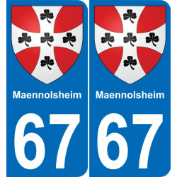 67 Maennolsheim-aufkleber plakette ez stadt