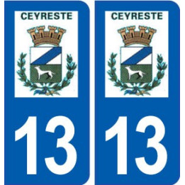 13 Ceyreste logo ville autocollant plaque sticker