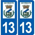 13 Ceyreste logo ville autocollant plaque sticker