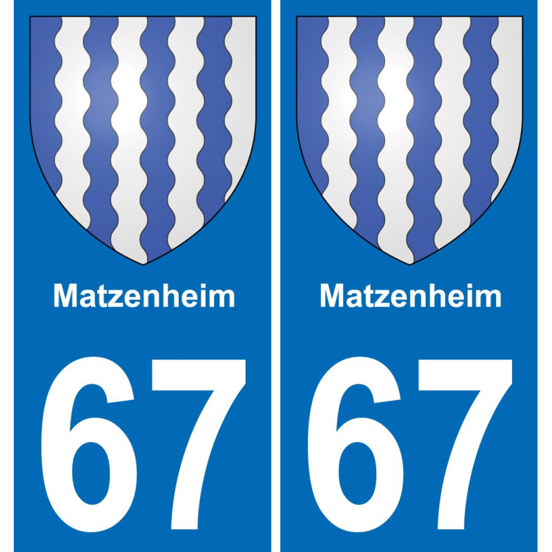 67 Matzenheim-aufkleber plakette ez stadt