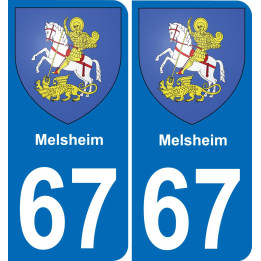 67 Melsheim-aufkleber plakette ez stadt