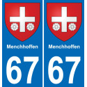 64 Pau autocollant sticker plaque immatriculation auto ville