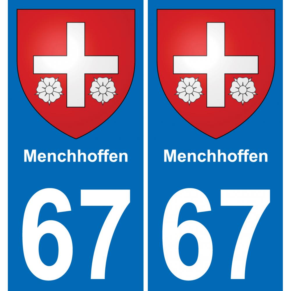 67 Menchhoffen-aufkleber plakette ez stadt