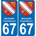 64 Pau autocollant sticker plaque immatriculation auto ville