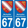 67 Merkwiller-Pechelbronn-aufkleber plakette ez stadt