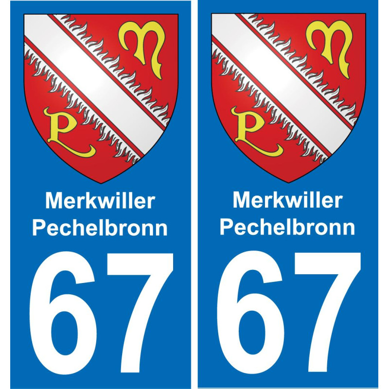 67 Merkwiller-Pechelbronn-aufkleber plakette ez stadt