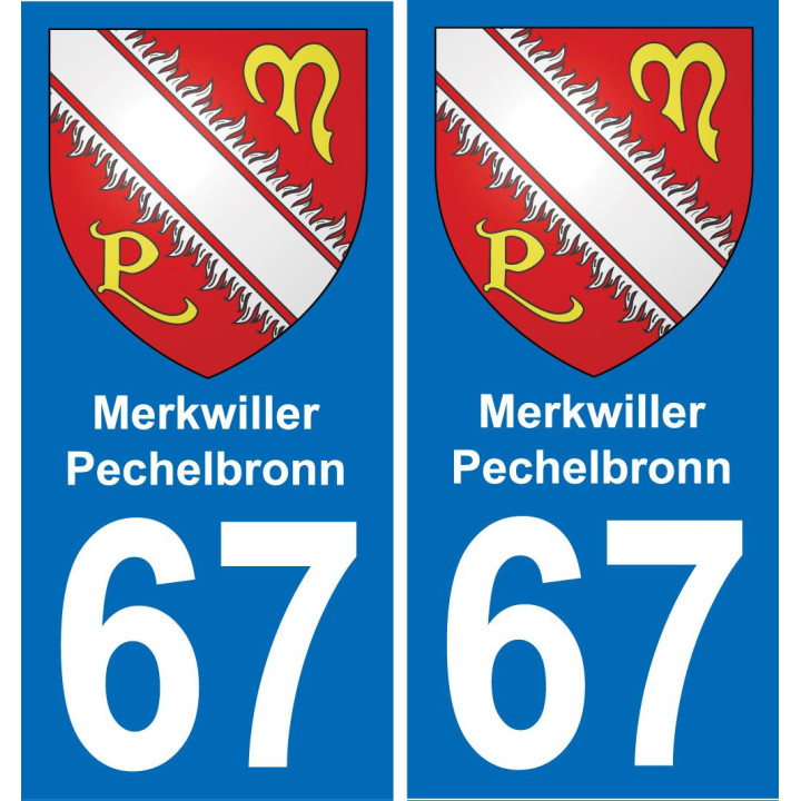 67 Merkwiller-Pechelbronn-aufkleber plakette ez stadt