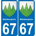 64 Pau autocollant sticker plaque immatriculation auto ville