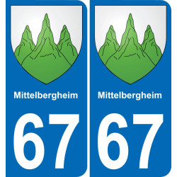 67 Mittelbergheim-aufkleber plakette ez stadt