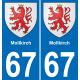 67 Mollkirch-aufkleber plakette ez stadt