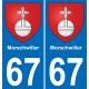 64 Pau autocollant sticker plaque immatriculation auto ville