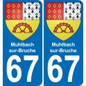 64 Pau autocollant sticker plaque immatriculation auto ville