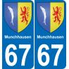 64 Pau autocollant sticker plaque immatriculation auto ville
