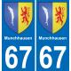 67 Munchhausen adesivo piastra di registrazione city