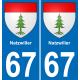 67 Natzwiller-aufkleber plakette ez stadt