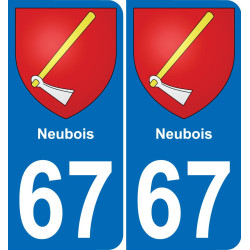 67 Neubois-aufkleber plakette ez stadt