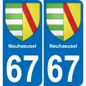 67 Neuhaeusel-aufkleber plakette ez stadt