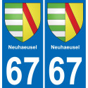 67 Neuhaeusel-aufkleber plakette ez stadt
