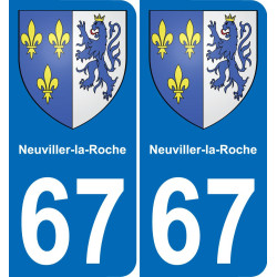 67 Neuviller-la-Roche-aufkleber plakette ez stadt