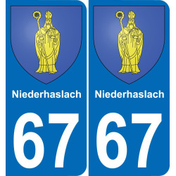 67 Niederhaslach-aufkleber plakette ez stadt