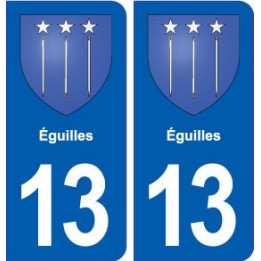 13 Éguilles blason ville autocollant plaque sticker