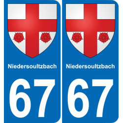 67 Niedersoultzbach-aufkleber plakette ez stadt