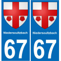 67 Niedersoultzbach-aufkleber plakette ez stadt