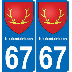 67 Niedersteinbach-aufkleber plakette ez stadt